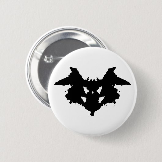 Rorschach Inkblot Button (Vorne & Hinten)