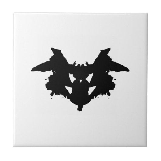 Rorschach Inkblot Fliese (Vorderseite)