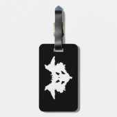 Rorschach Inkblot Gepäckanhänger (Rückseite vertikal)