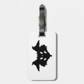 Rorschach Inkblot Gepäckanhänger (Rückseite vertikal)