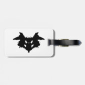 Rorschach Inkblot Gepäckanhänger (Rückseite horizontal)