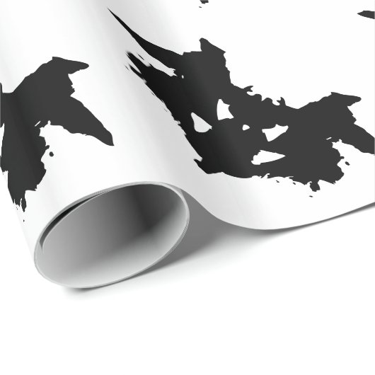 Rorschach Inkblot Geschenkpapier (Rolleneckpunkt)