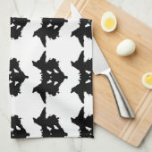 Rorschach Inkblot Geschirrtuch (Viertel Falte)