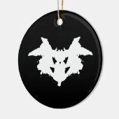 Rorschach Inkblot Keramik Ornament (Links)