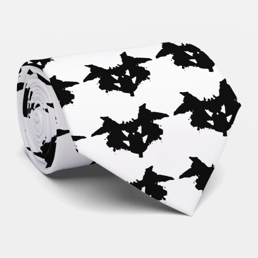 Rorschach Inkblot Krawatte (Gerollt)
