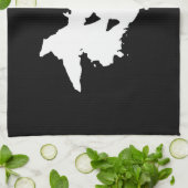 Rorschach Inkblot Küchentuch (Gefaltet)