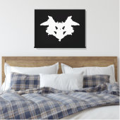 Rorschach Inkblot Leinwanddruck (Insitu (Schlafzimmer))