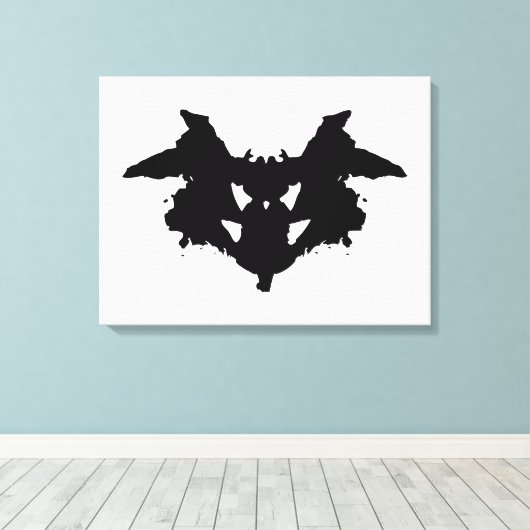 Rorschach Inkblot Leinwanddruck (Insitu (Holzboden))