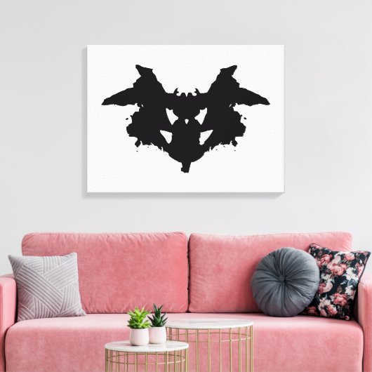 Rorschach Inkblot Leinwanddruck (Insitu (Wohnzimmer))