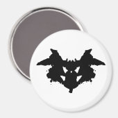 Rorschach Inkblot Magnet (Vorderseite/Rückseite)