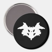 Rorschach Inkblot Magnet (Vorderseite/Rückseite)