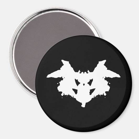 Rorschach Inkblot Magnet (Vorderseite/Rückseite)