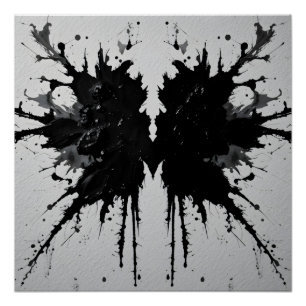 Rorschach Inkblot Nah-Up Poster