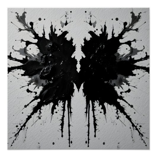 Rorschach Inkblot Nah-Up Poster (Vorderseite)