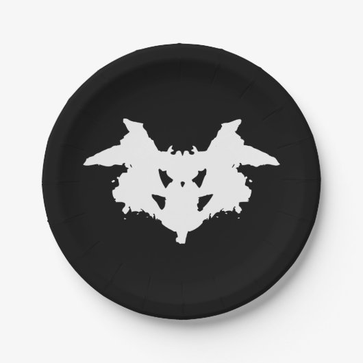 Rorschach Inkblot Pappteller (Vorderseite)