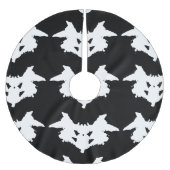 Rorschach Inkblot Polyester Weihnachtsbaumdecke (Vorderseite)