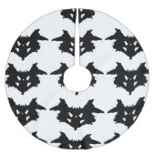 Rorschach Inkblot Polyester Weihnachtsbaumdecke (Vorderseite)