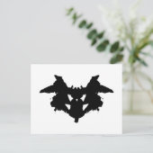 Rorschach Inkblot Postkarte (Stehend Vorderseite)