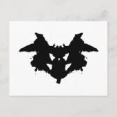 Rorschach Inkblot Postkarte (Vorderseite)