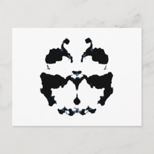 Rorschach inkblot postkarte