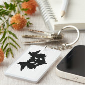 Rorschach Inkblot Schlüsselanhänger (Vorderseite rechts)