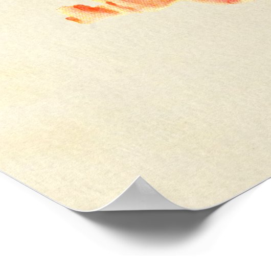 Rorschach Inkblot Test Fun Art Poster (Ecke)