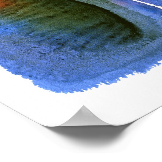 Rorschach Inkblot Test Fun Art Print Poster (Ecke)