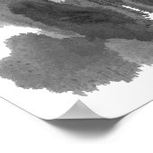 Rorschach Inkblot Test Fun Art Print Poster (Ecke)