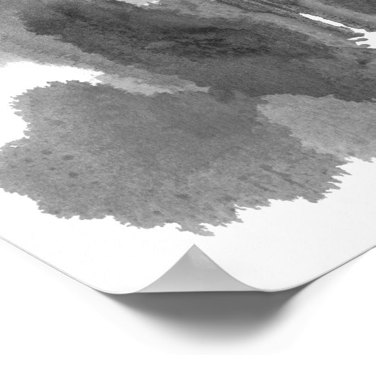 Rorschach Inkblot Test Fun Art Print Poster (Ecke)