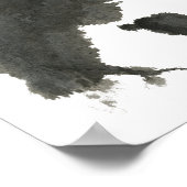 Rorschach Inkblot Test Fun Art Print Poster (Ecke)