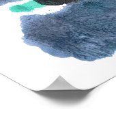 Rorschach Inkblot Test Fun Art Print Poster (Ecke)