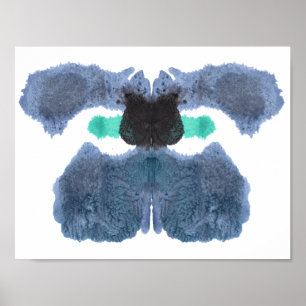 Rorschach Inkblot Test Fun Art Print Poster