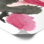 Rorschach Inkblot Test Fun Art Print Poster (Ecke)