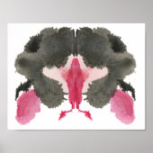 Rorschach Inkblot Test Fun Art Print Poster (Vorne)