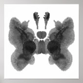 Rorschach Inkblot Test Fun Art Print Poster (Vorne)