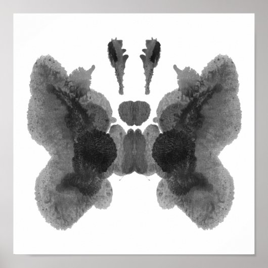 Rorschach Inkblot Test Fun Art Print Poster (Vorne)