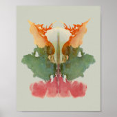 Rorschach Inkblot Test Fun Art Print Poster (Vorne)