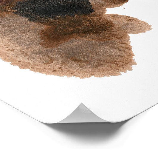 Rorschach Inkblot Test Fun Art Print Poster (Ecke)