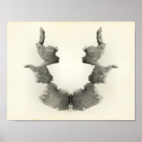 Rorschach Inkblot Test Fun Art Print