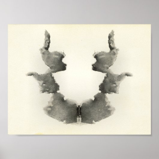 Rorschach Inkblot Test Fun Art Print Poster (Vorne)