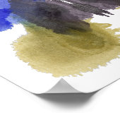 Rorschach Inkblot Test Fun Art Print Poster (Ecke)