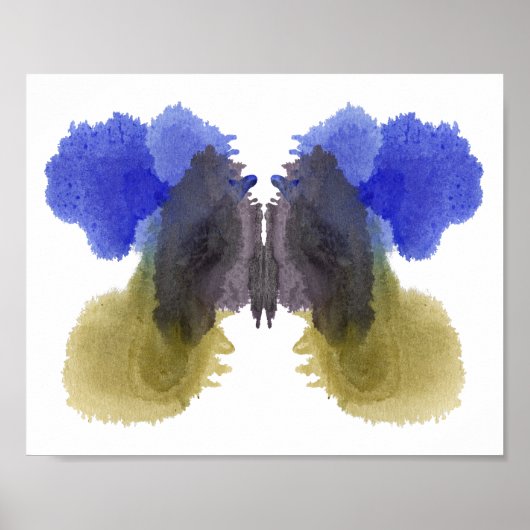 Rorschach Inkblot Test Fun Art Print Poster (Vorne)