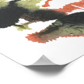 Rorschach Inkblot Test Fun Art Print Poster (Ecke)