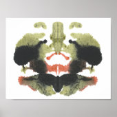 Rorschach Inkblot Test Fun Art Print Poster (Vorne)