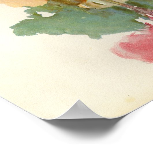 Rorschach Inkblot Test Fun Art Print Poster (Ecke)