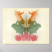 Rorschach Inkblot Test Fun Art Print Poster (Vorne)