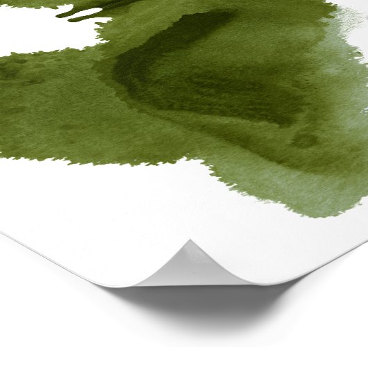 Rorschach Inkblot Test Fun Art Print Poster (Ecke)