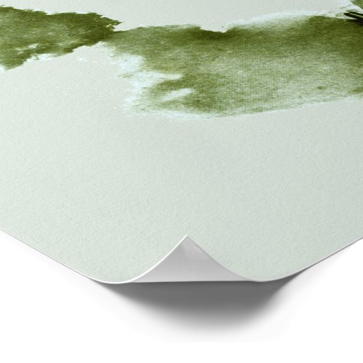 Rorschach Inkblot Test Fun Art Print Poster (Ecke)