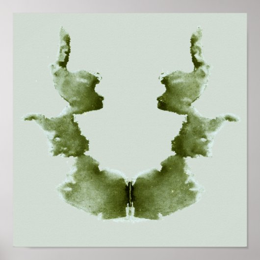 Rorschach Inkblot Test Fun Art Print Poster (Vorne)