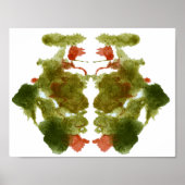 Rorschach Inkblot Test Fun Art Print Poster (Vorne)